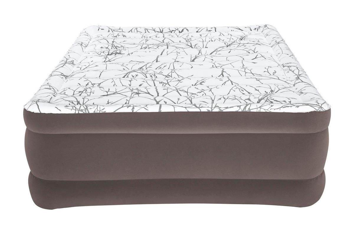 Luftbett Daniel 203x152x56 Cm Bis 300kg, Inkl. Pumpe - Braun/Grau, KONVENTIONELL, Kunststoff/Metall (203/152/56cm) - Bestway