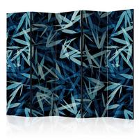 PARAVENT Blau Mintgrün B: 225 cm - Blau/Mintgrün, Basics, Holz/Textil (225/172/3cm) - artgeist