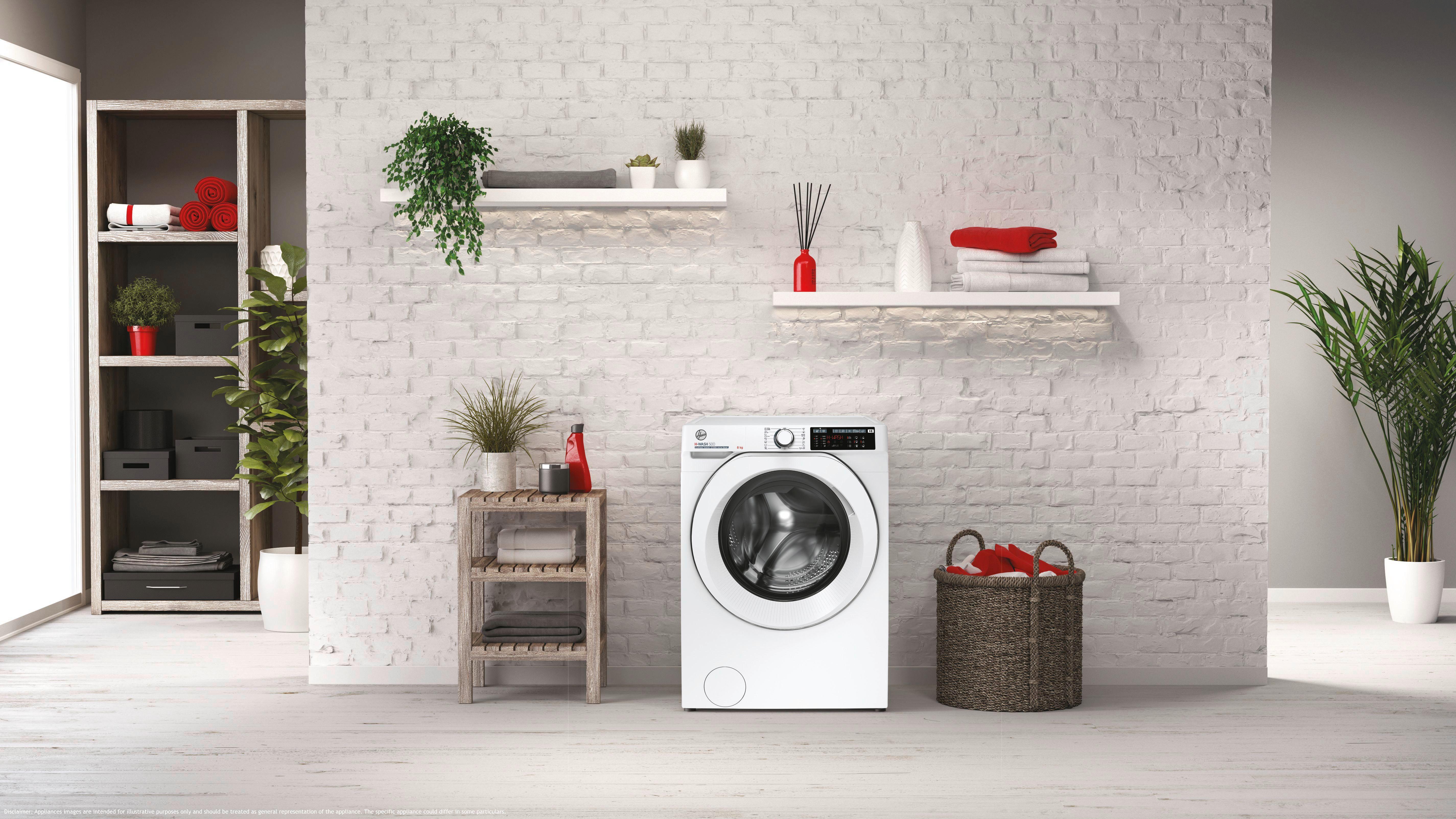 Waschmaschine Hwq 49amc6/1-84 Weiss - Weiß, Basics, Kunststoff/Metall (60/85/54cm) - Hoover