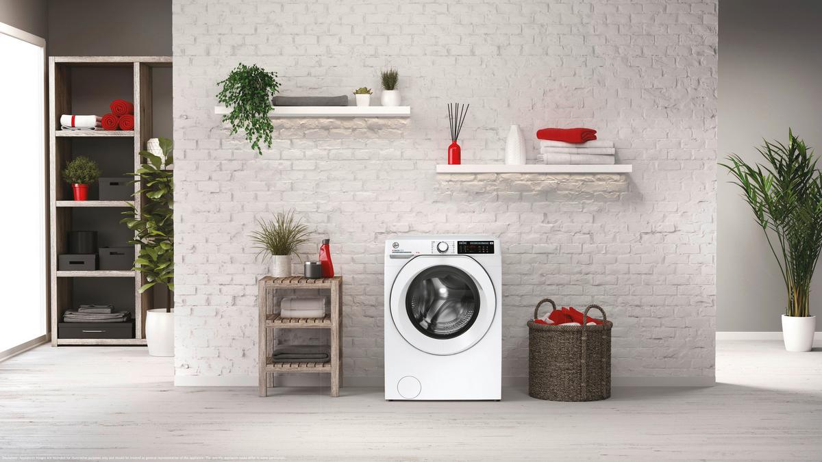 Waschmaschine Hoover Hwq 48amc/1-84 8 Kg 1400 U/Min - Weiß, Basics, Glas/Kunststoff (60/85/54cm) - Hoover