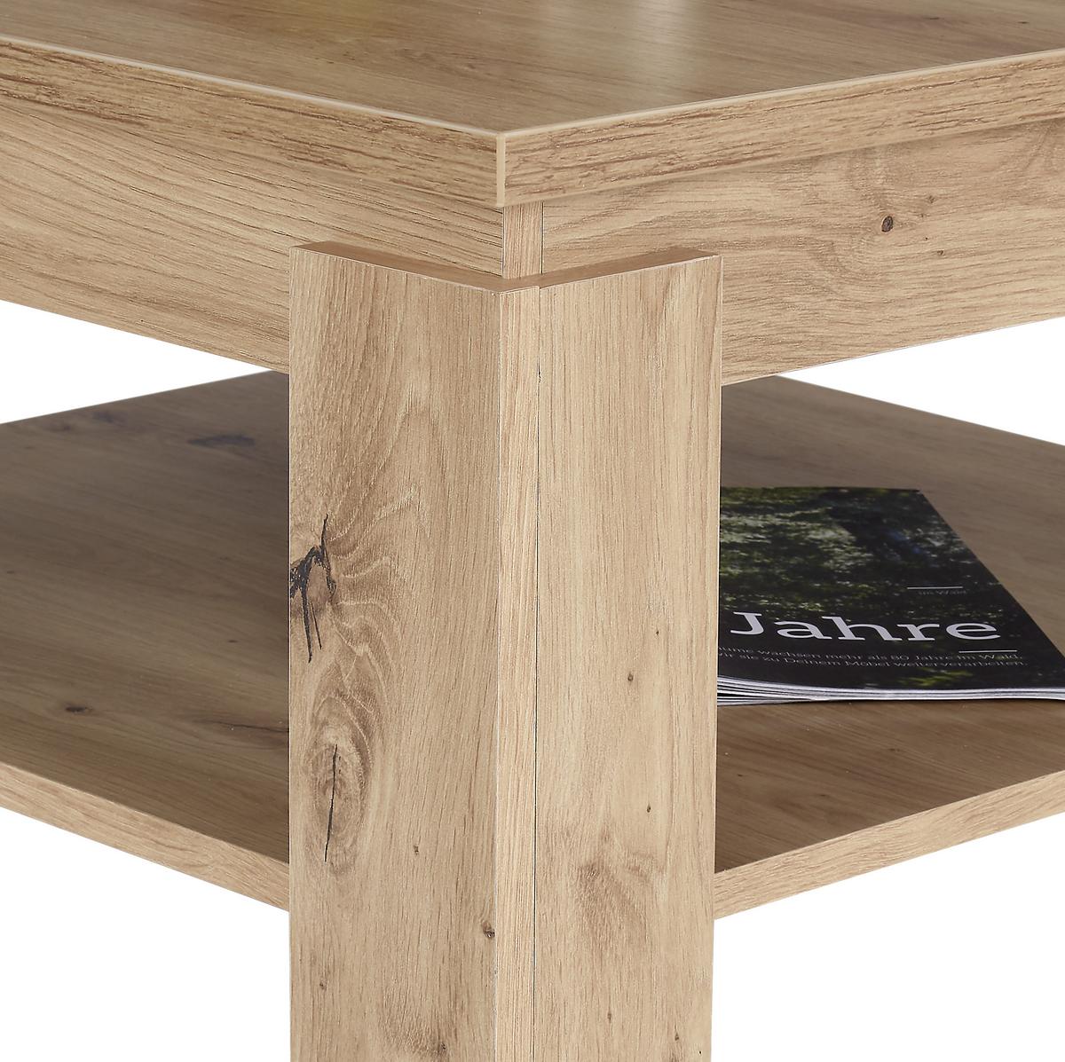 KONFERENČNÝ STOLÍK NIZZA 1 - biela/farba duba, Modern, kompozitné drevo (70/45/70cm)