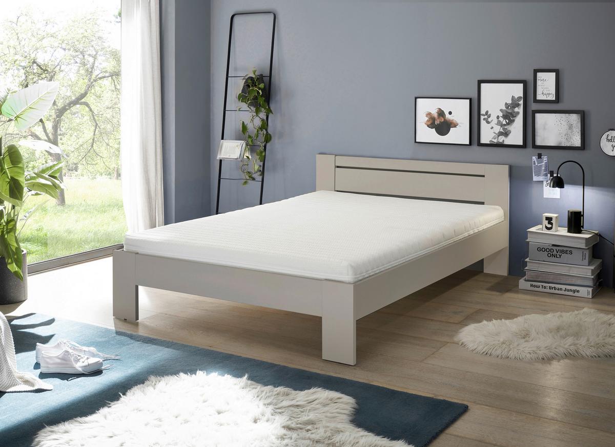 Bett Cannes 140 Kashmir Dekor 140x200 - Kaschmir, KONVENTIONELL, Holzwerkstoff (140/200cm) - Ondega