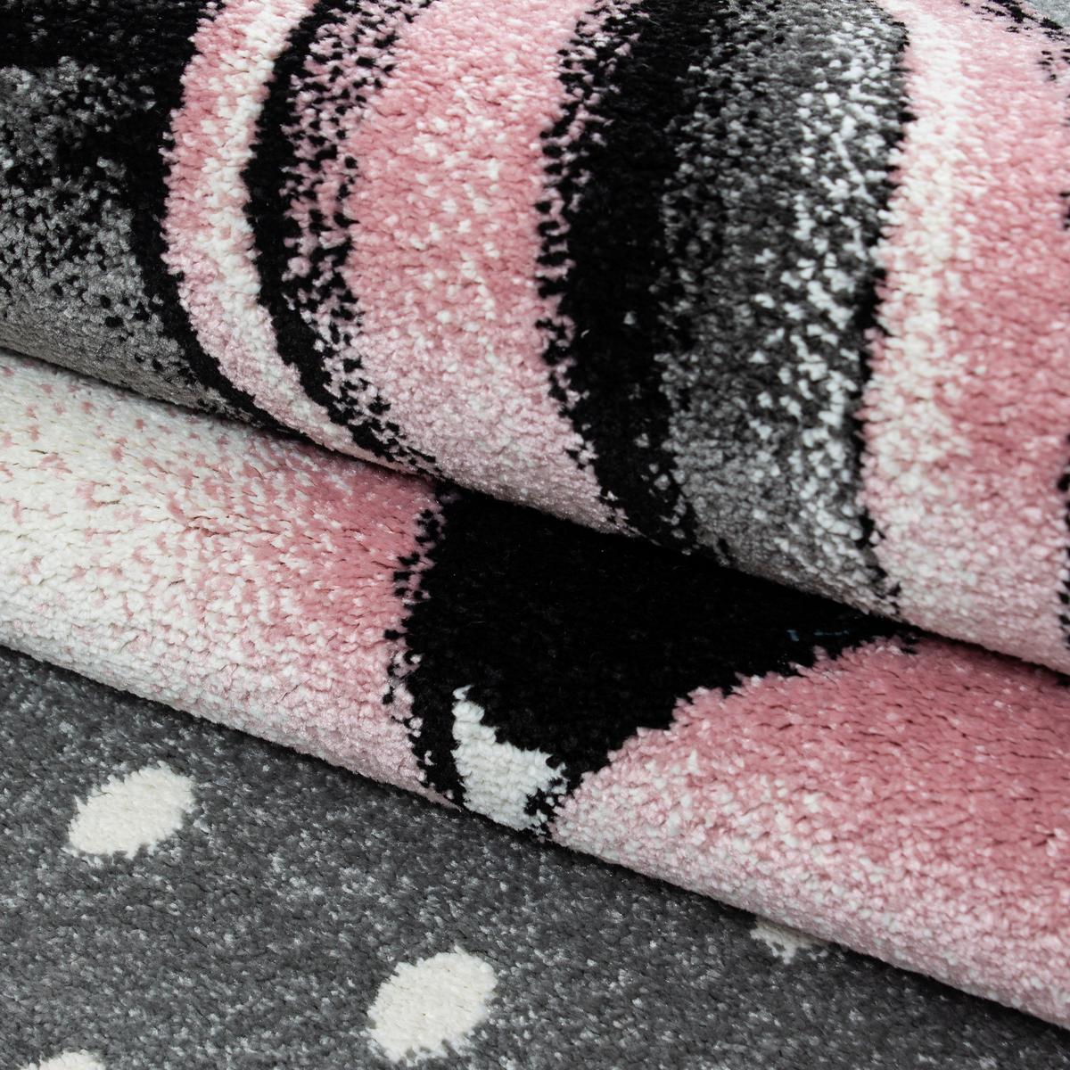 Kinderteppich Kids - Pink/Weiß, Trend, Textil (160/230cm)
