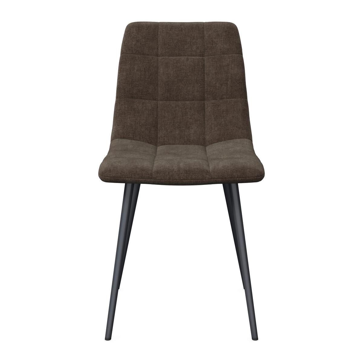 ŽIDLE RIA - černá/hnědá, Moderní, kov/textil (44cm) - Bessagi Home