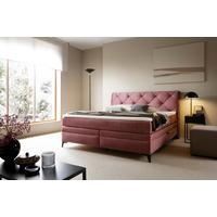 Box Ágy Molde 180/200 Cm - rózsaszín, Modern, műanyag/faalapú anyag (180/200cm) - Premium Living