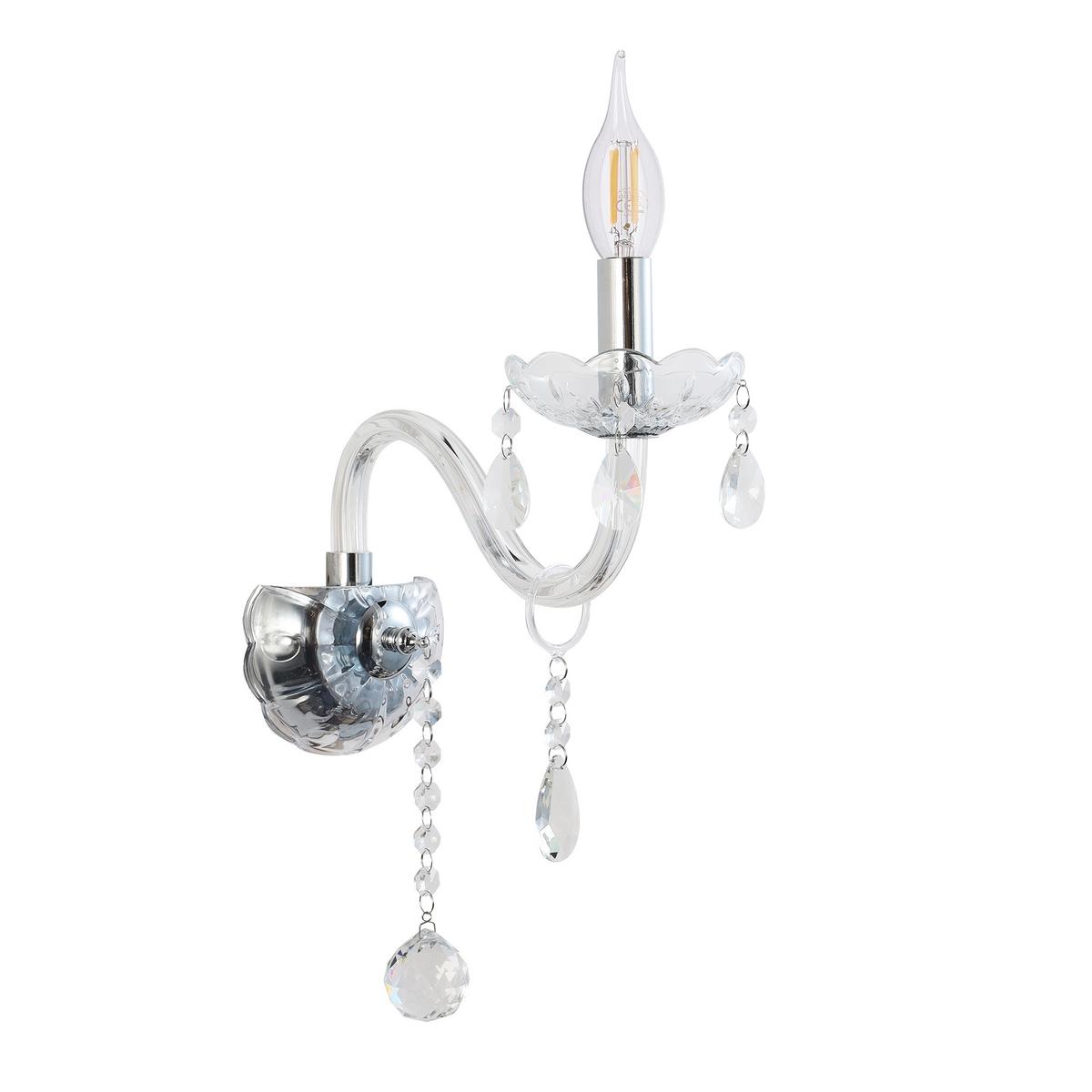 Wandleuchte 21-30252 Cristallo - Transparent, KONVENTIONELL, Metall (12/25/37cm)