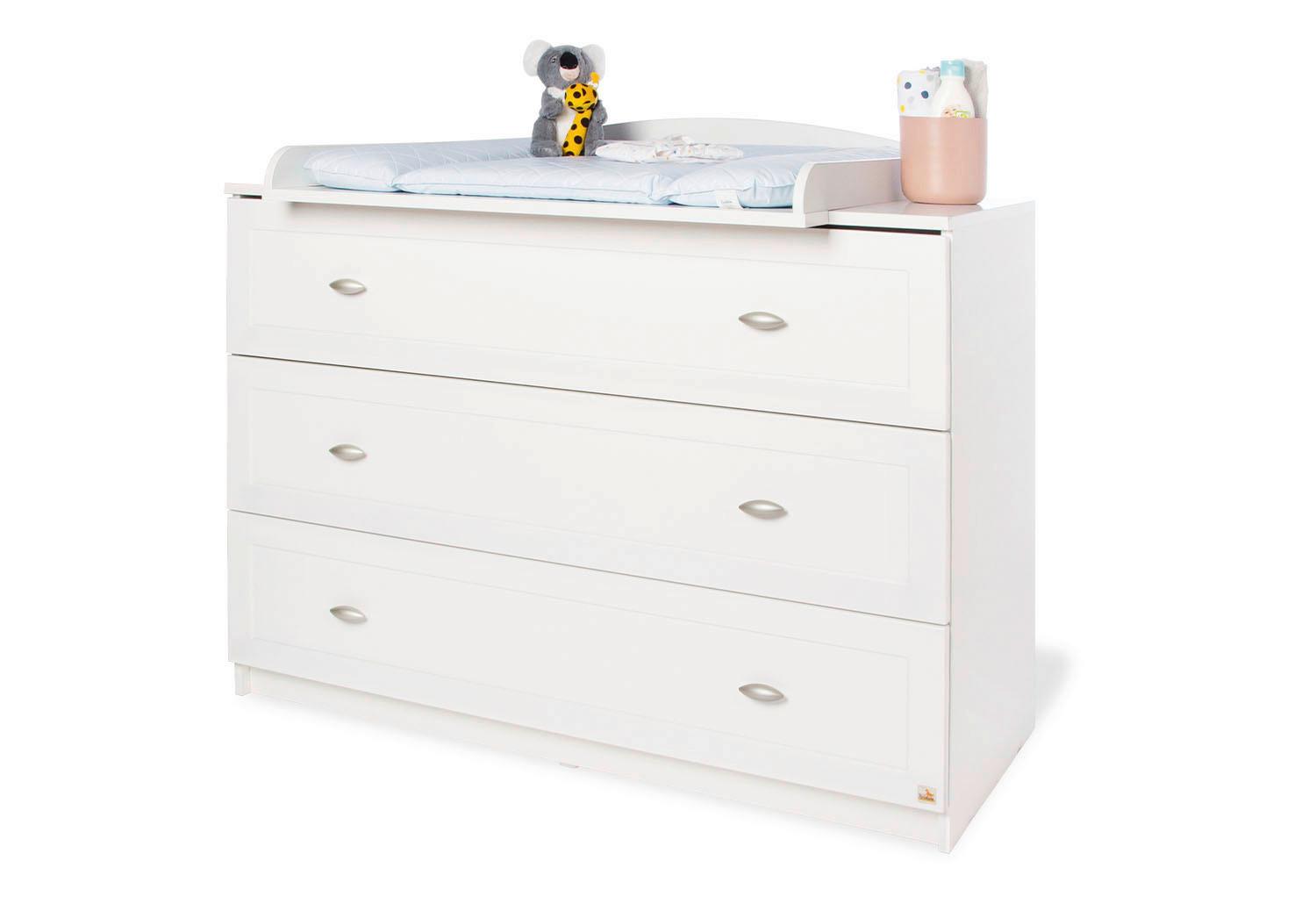 Wickelkommode 130025b Laura - Weiß, Trend, Holzwerkstoff (120/101/80cm) - Pinolino