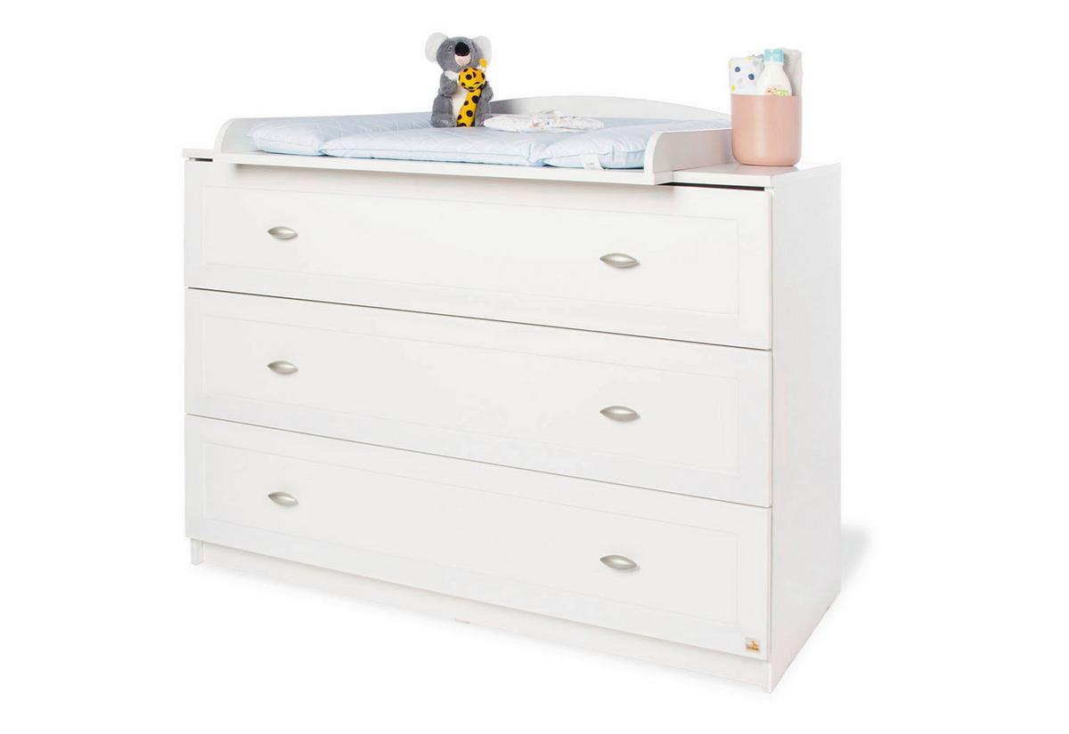 Wickelkommode 130025b Laura - Weiß, Trend, Holzwerkstoff (120/101/80cm) - Pinolino