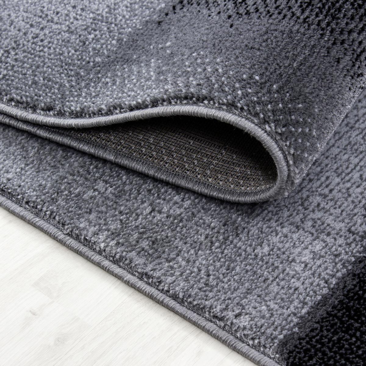 Webteppich Schwarz Naturfaser Parma 80x150 cm - Schwarz, KONVENTIONELL, Textil (80/150cm)