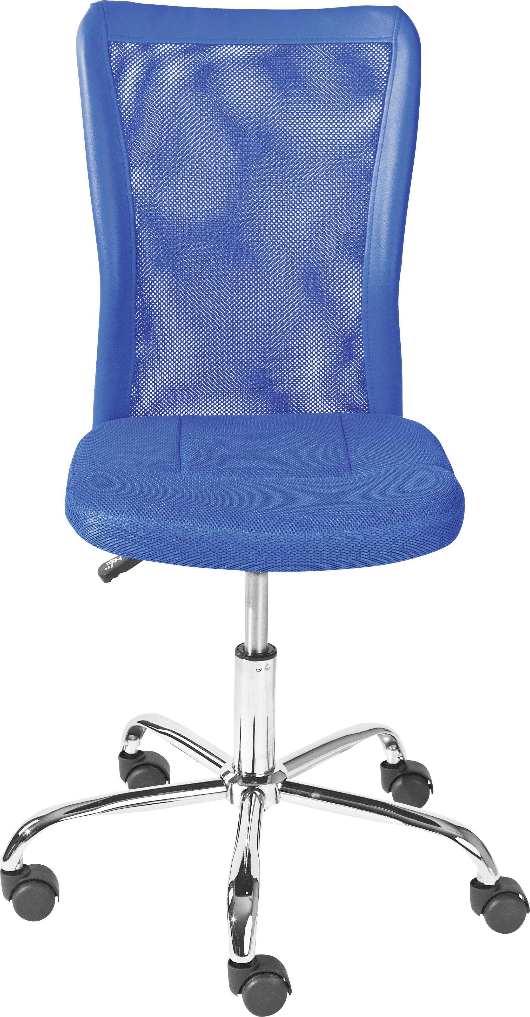 Jugenddrehstuhl Bonnie - Blau/Chromfarben, MODERN, Kunststoff/Textil (43/88-98/56cm) - MID.YOU