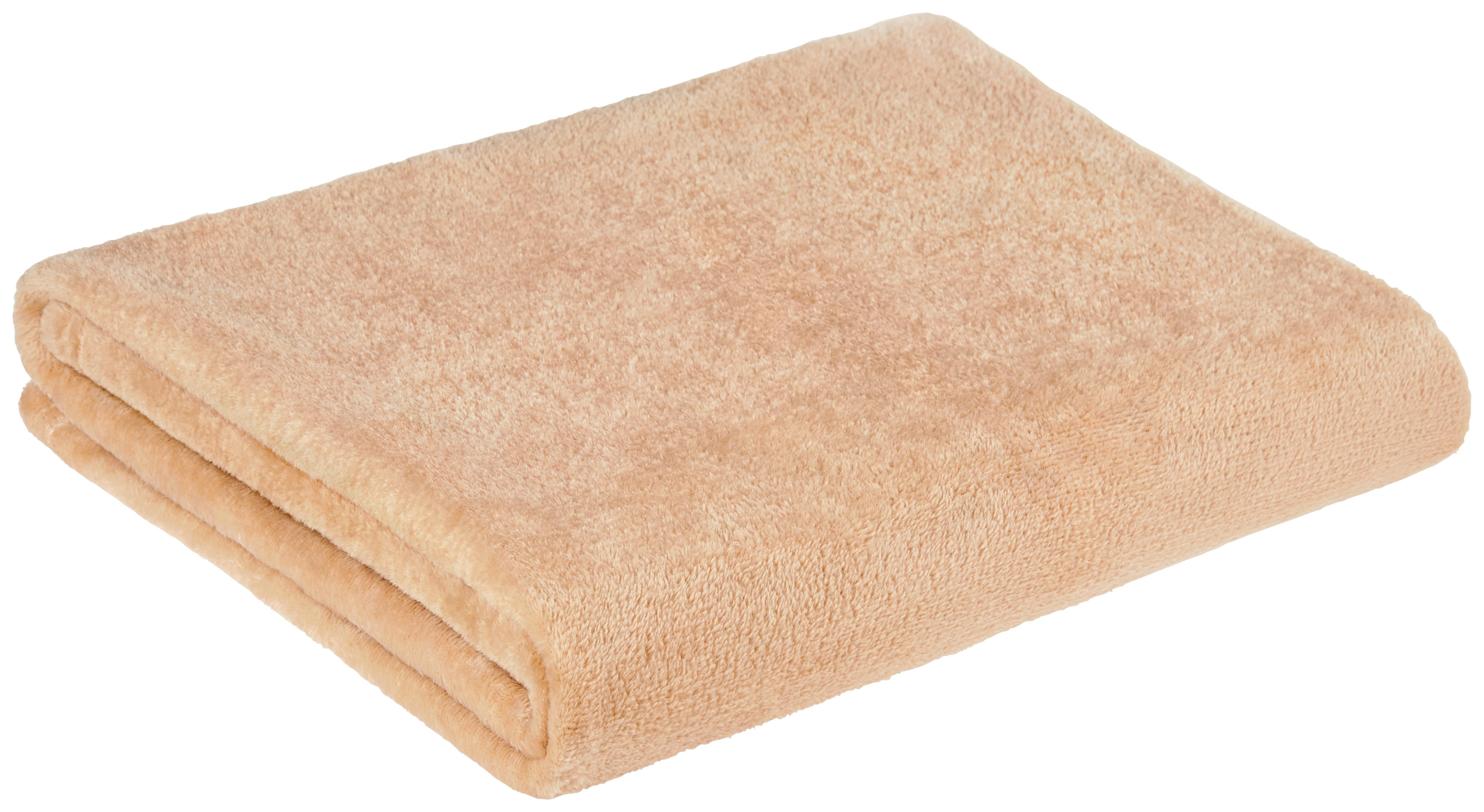 Kuscheldecke Marlies Sandfarben 150x200 Cm Flanell
