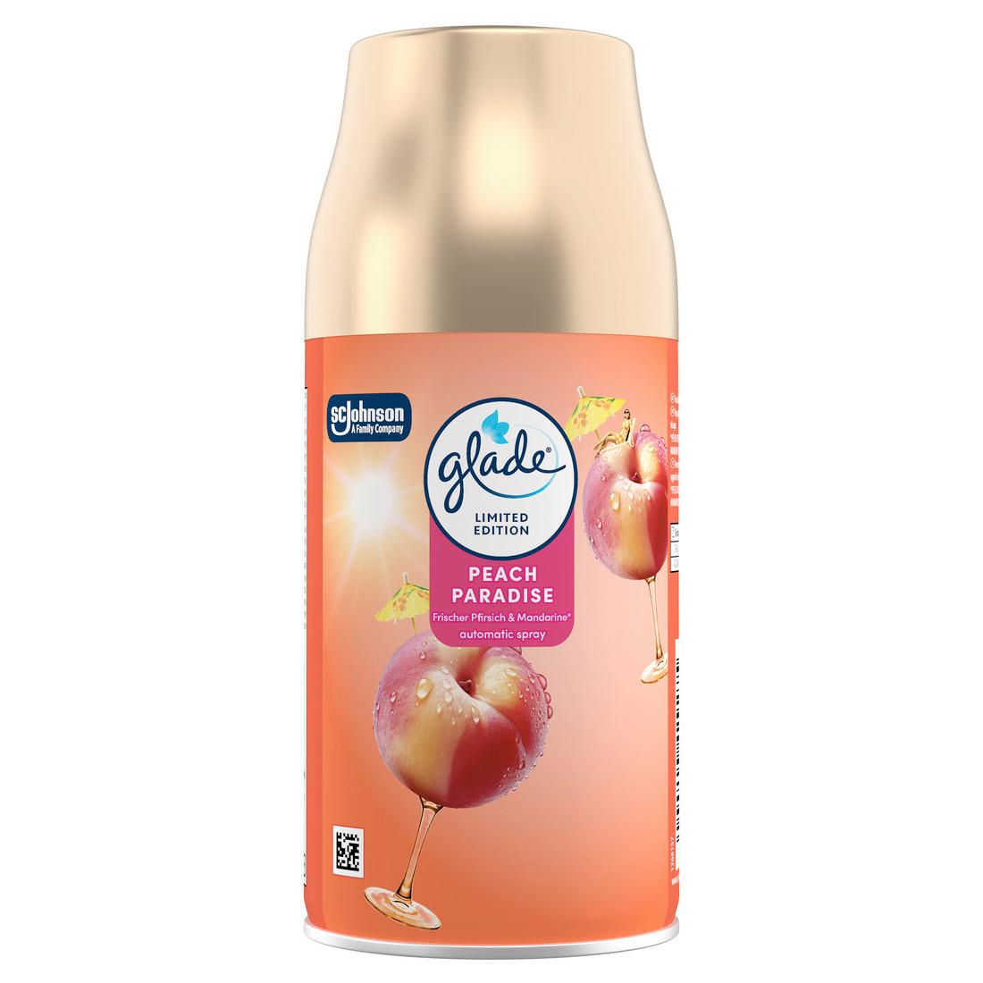 RAUMDUFT-NACHFÜLLUNG NACHFÜLLER PEACH PARADISE - Aprikose, Basics, Kunststoff/Metall (269ml) - Glade