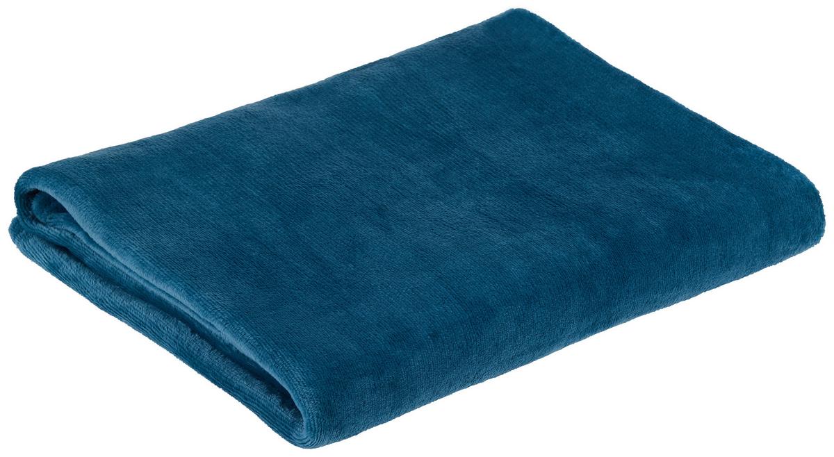 Kuscheldecke Marlies Petrol 150x200 cm - Petrol, MODERN, Textil (150/200cm) - Luca Bessoni