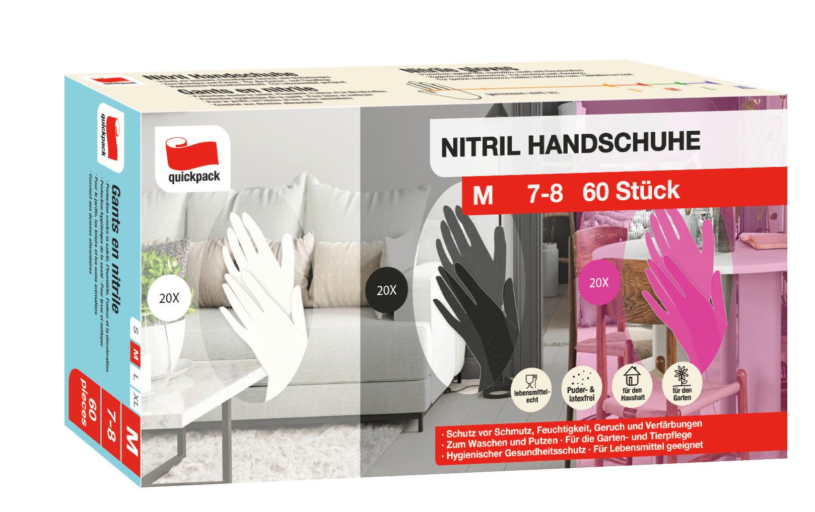 Haushaltshandschuhe Mix - Pink/Schwarz, Basics, Kunststoff - Quick Pack