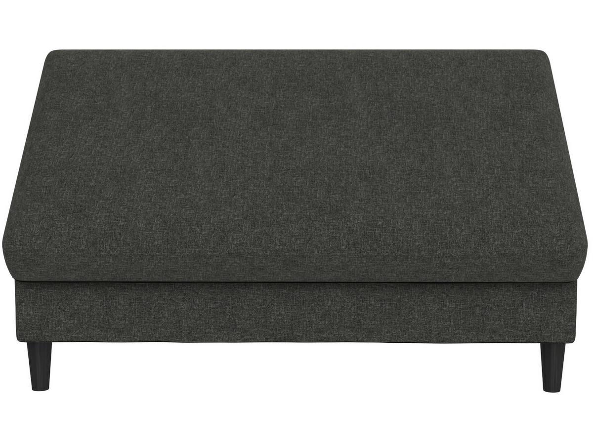 Hocker Hannover Anthrazit, mit Stauraum - Anthrazit/Schwarz, Basics, Textil (130/43/69cm) - Livetastic