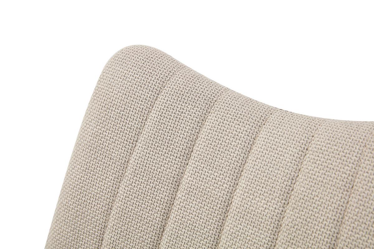 Stuhl-Set Lotta 2-Teilig Creme B: 53 cm - Creme/Schwarz, MODERN, Textil/Metall (53/86/59cm) - MID.YOU