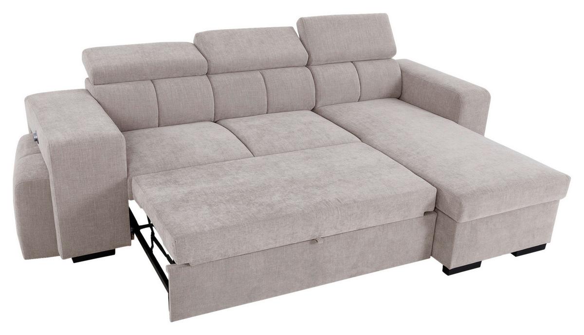 Ecksofa Sirius M grau, 251x165cm - Grau, KONVENTIONELL, Holz/Holzwerkstoff (251/165cm)