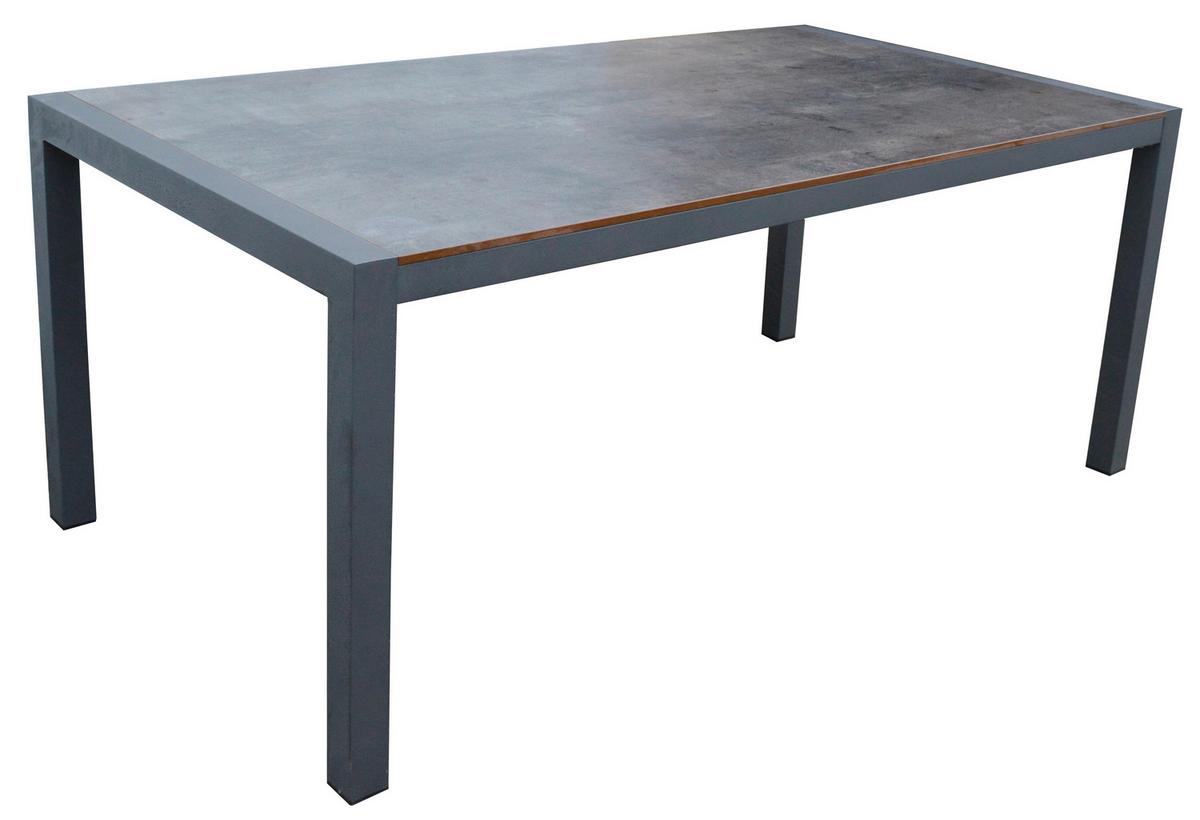 Gartenset 5-Tlg. Textil/Metall /Holzwerkstoff/Kunststoff - Dunkelgrau/Anthrazit, Basics, Holzwerkstoff/Kunststoff (180/98/74cm) - Acamp