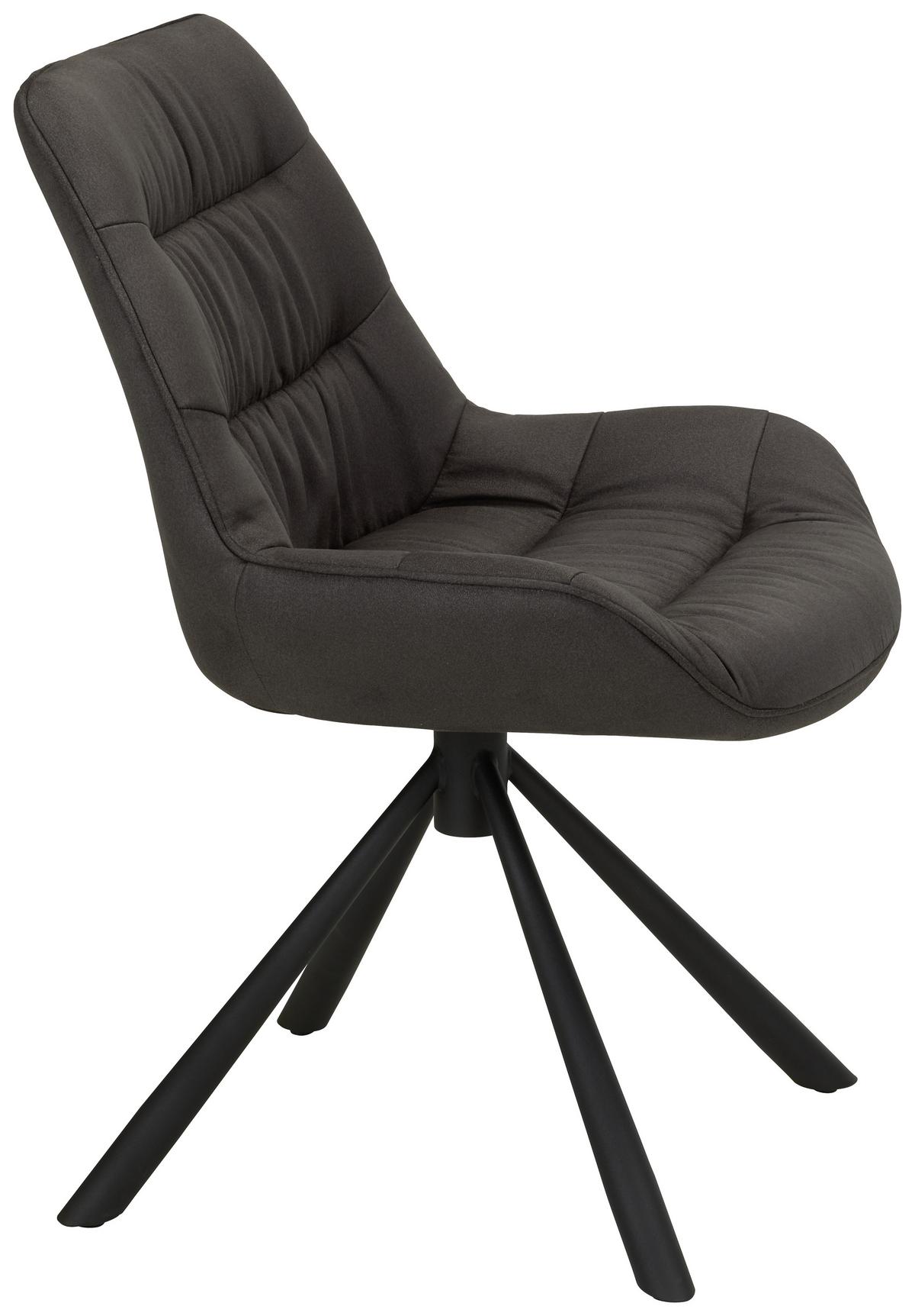 Židle Rebell, šedá - šedá/černá, Moderní, kov/textil (57/84/63cm) - Mömax