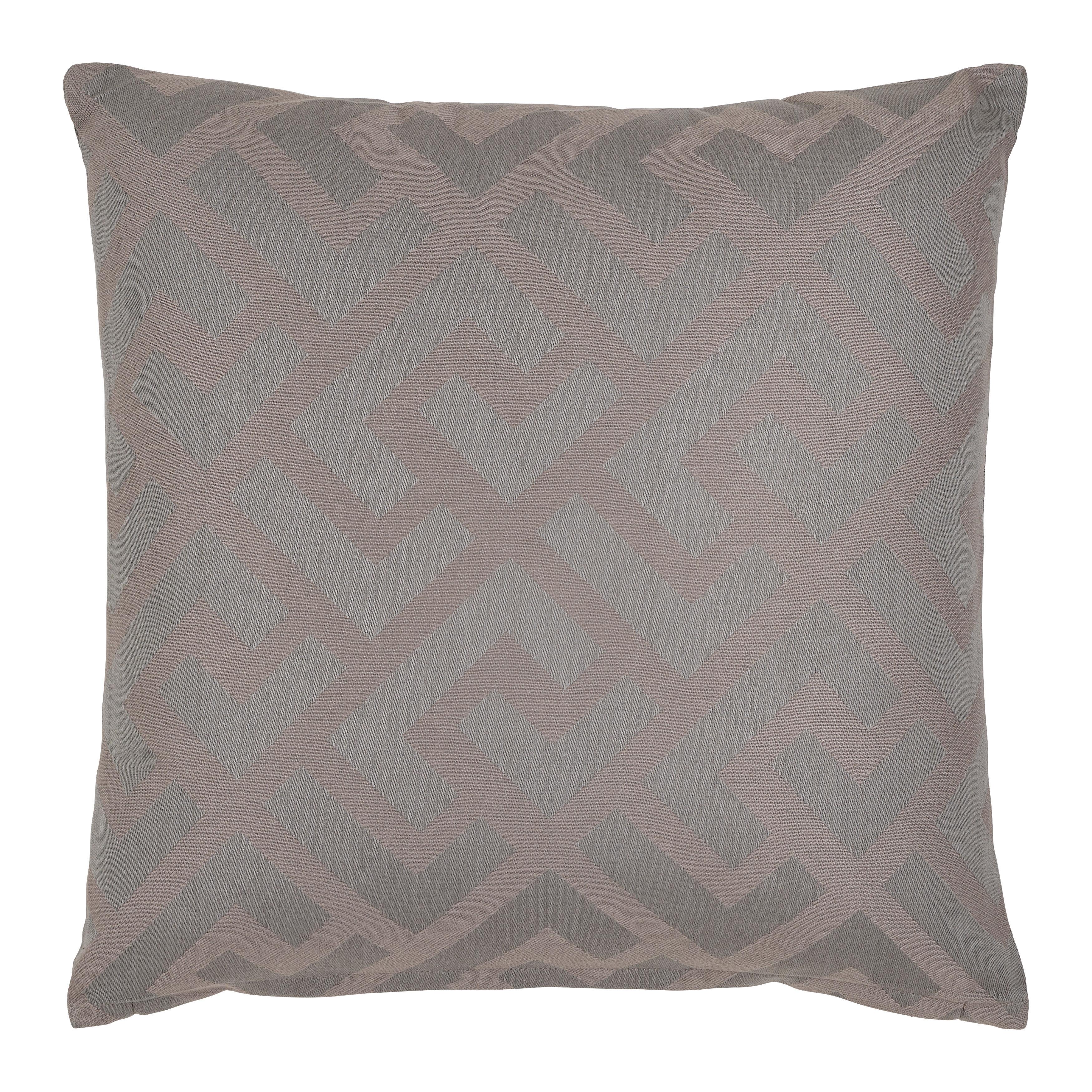 DEKORAČNÝ VANKÚŠ MÄANDER - sivohnedá, Romantik / Landhaus, textil (45cm) - Mömax