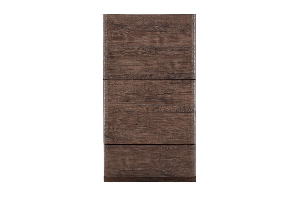 KOMMODE Noble, Mokka B: 55 cm - Mokka, MODERN, Holzwerkstoff (55/100/35cm) - Livetastic
