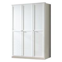 Šatní skříň FILOU šířka 135cm - bílá/barvy zinku, Basics, kov/kompozitní dřevo (135/198/58cm)