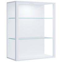 Hängevitrine Glasol Weiß B: 70 cm - Weiß, Design, Glas/Holzwerkstoff (70/90/35cm) - MID.YOU