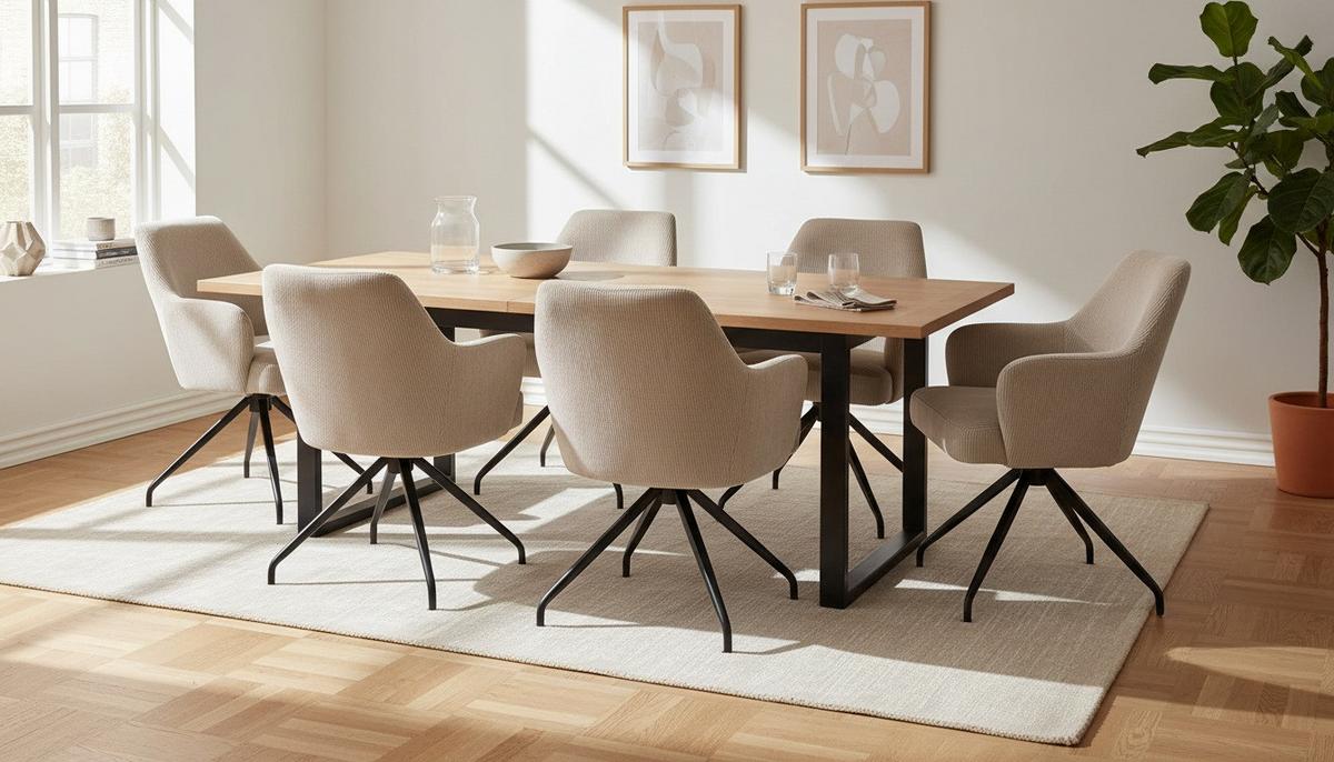 Armlehnstuhl Jeanette Beige gepolstert - Beige/Schwarz, MODERN, Holz/Textil (58/84/63cm) - Livetastic