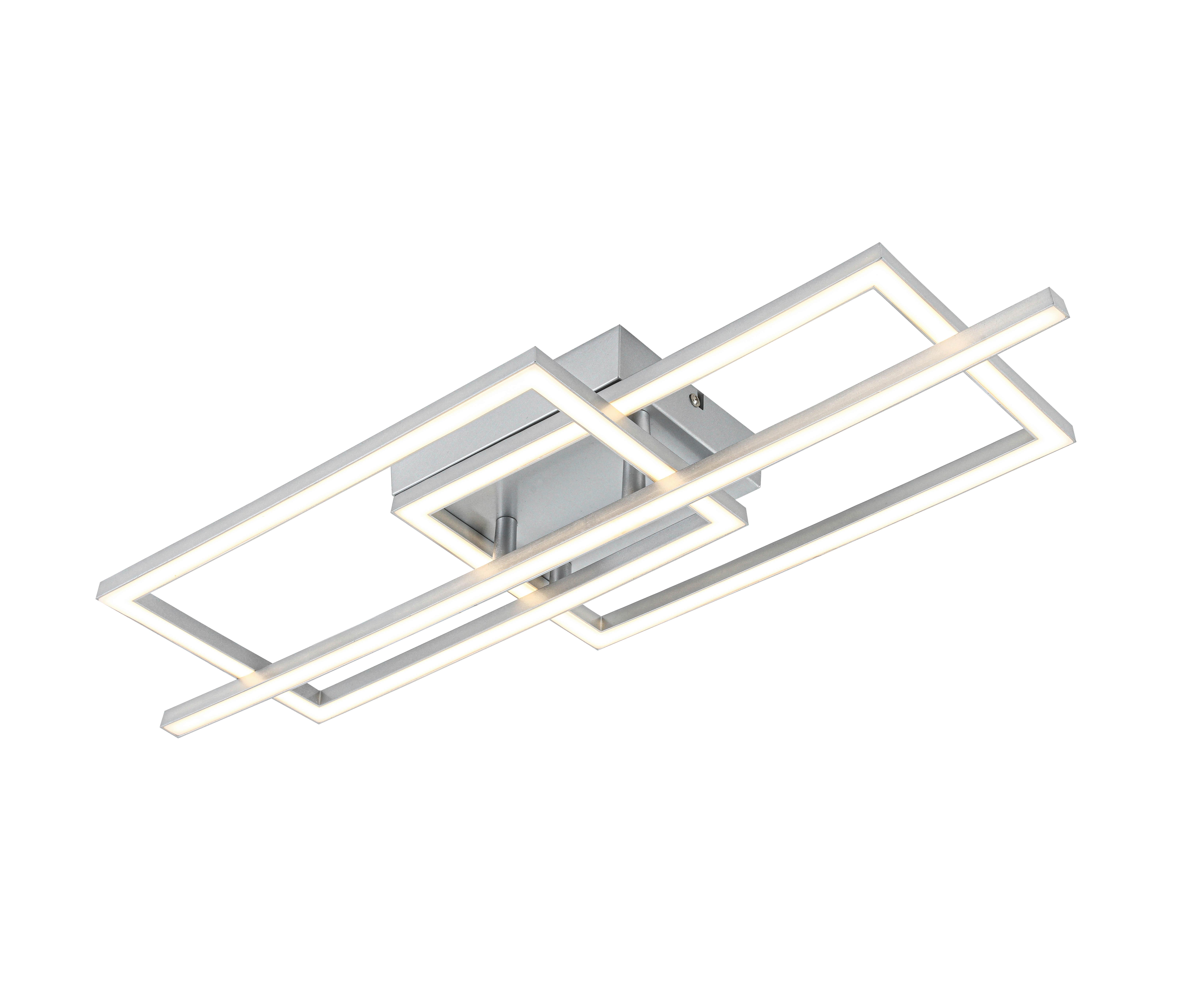 Stropní LED svítidlo BIOLI - chrómová/strieborná, Modern, kov/plast (63/24,5/7,7cm) - Mömax