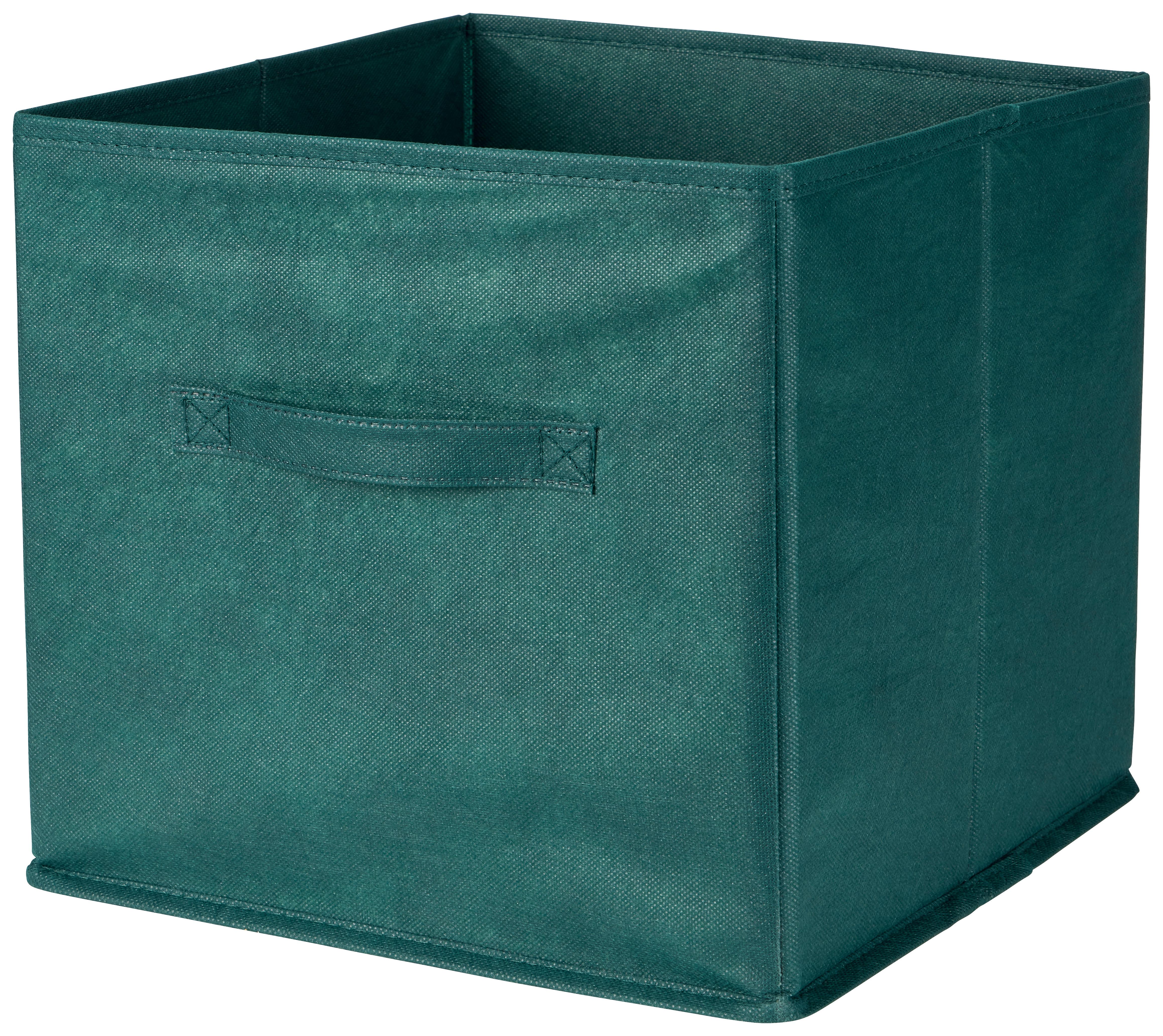 Faltbox Tanja - Grün, Basics, Papier/Textil (30/30/30cm) - Ondega