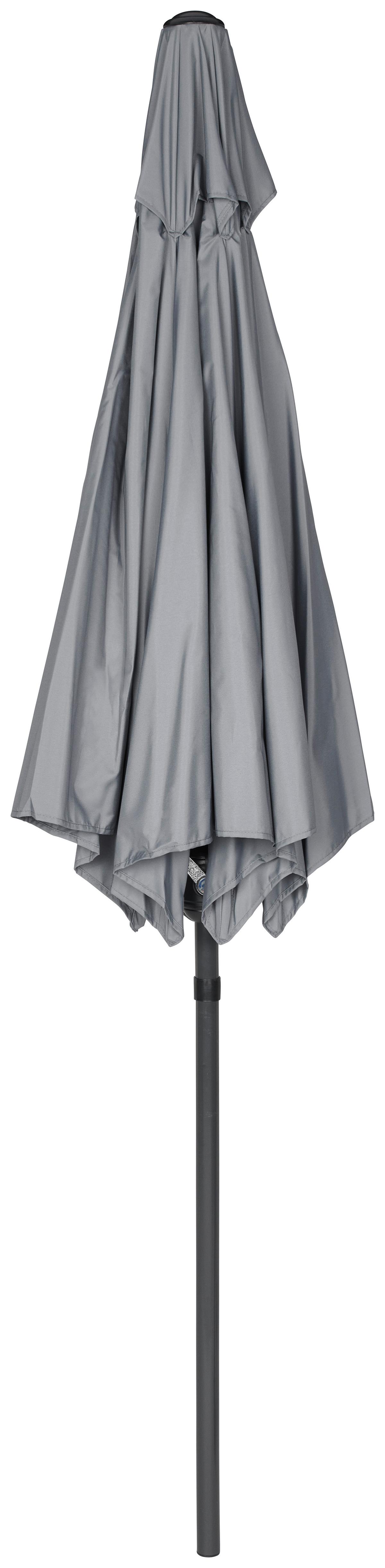 Kerti Étkezőgarnitúra Lisa - antracit/szürke, Modern, Üveg/textil - Luca Bessoni