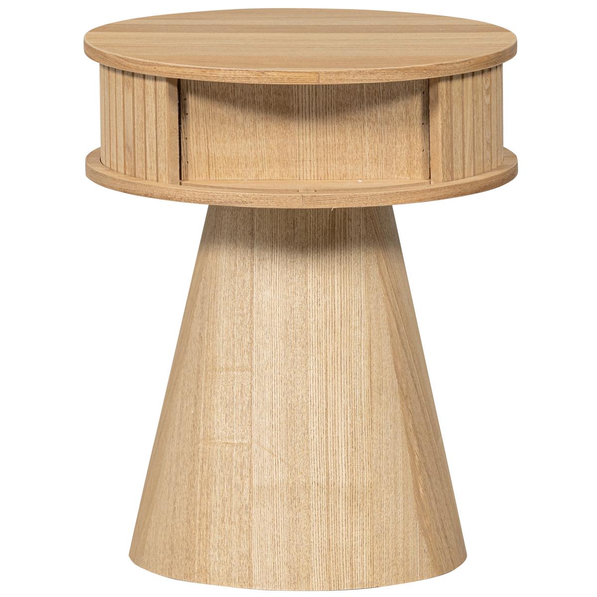 Nachttisch Karri, Naturfarben B: 38 Cm - Naturfarben, Design, Holz/Holzwerkstoff (38/38/46cm) - Livetastic