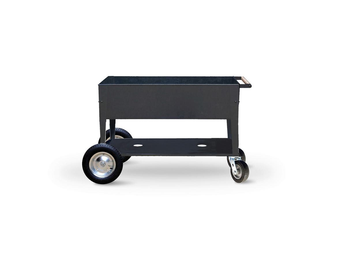 Hochbeet Stahl Swivel mit Ablagen 60/80/120 cm - Anthrazit, Basics, Metall (60/80/120cm)