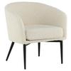 Sessel Fluffy - Schwarz/Weiß, Design, Kunststoff/Textil (66/70,5/64cm) - Livetastic