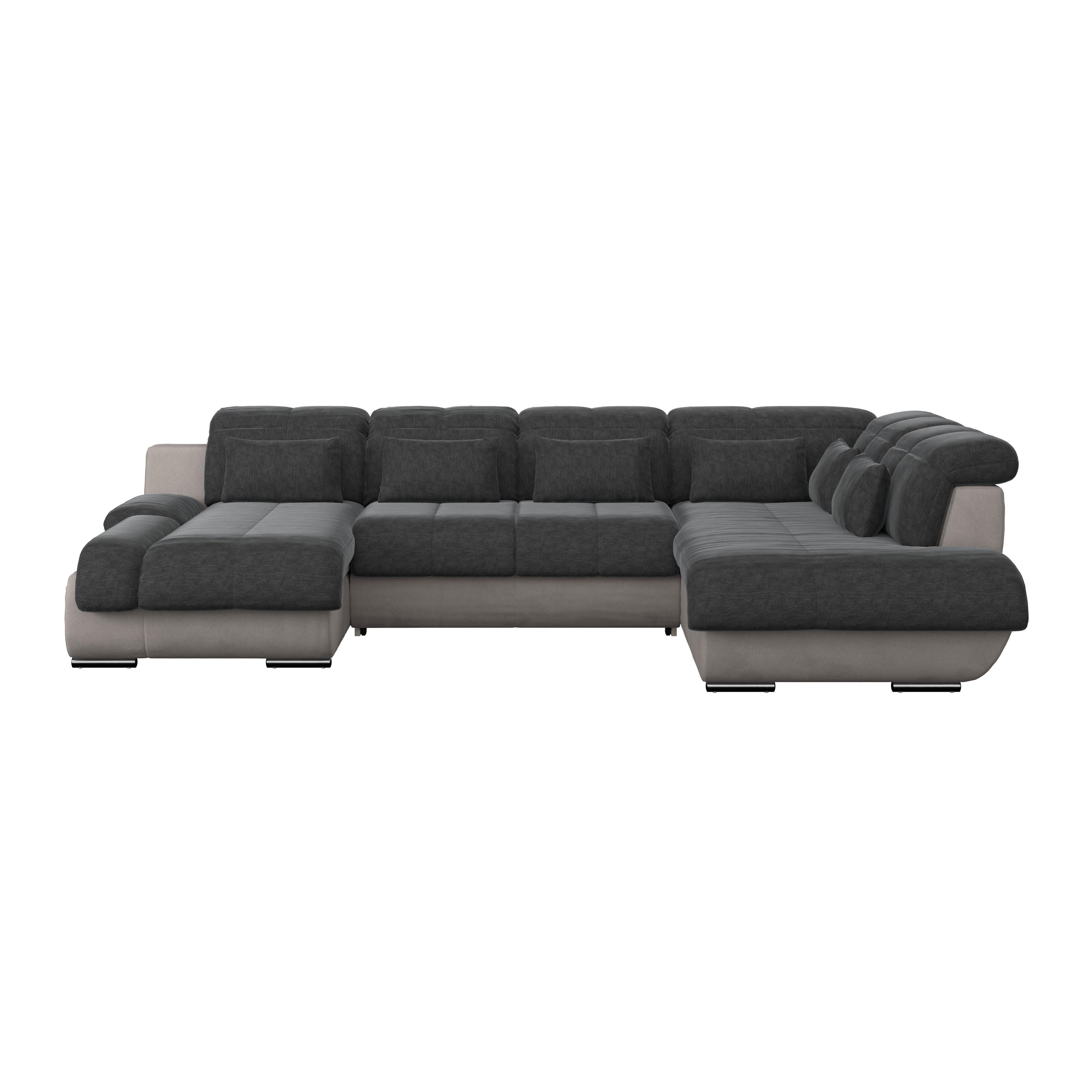 Wohnlandschaft mit Schlaffunktion Multi, Webstoff