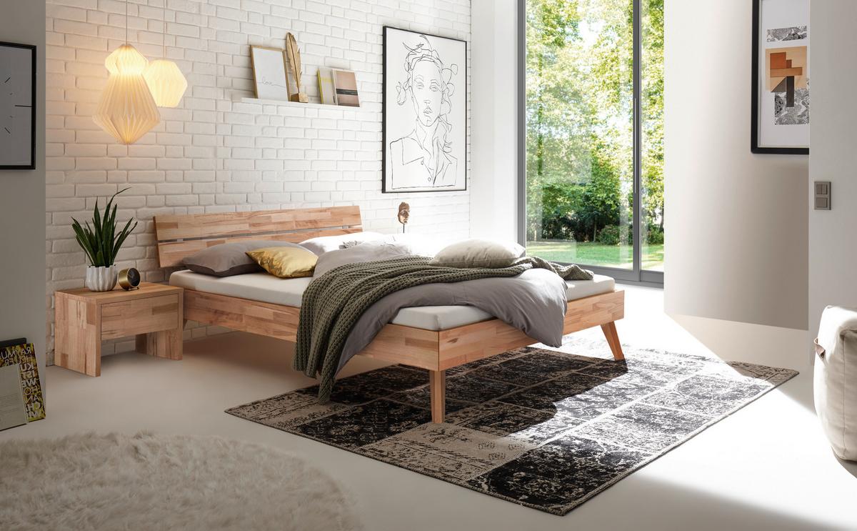 Nachtkästchen Salva, Kernbuche B: 48 Cm - Buchefarben/Kernbuche, Natur, Holz (48/35/40cm) - Hasena