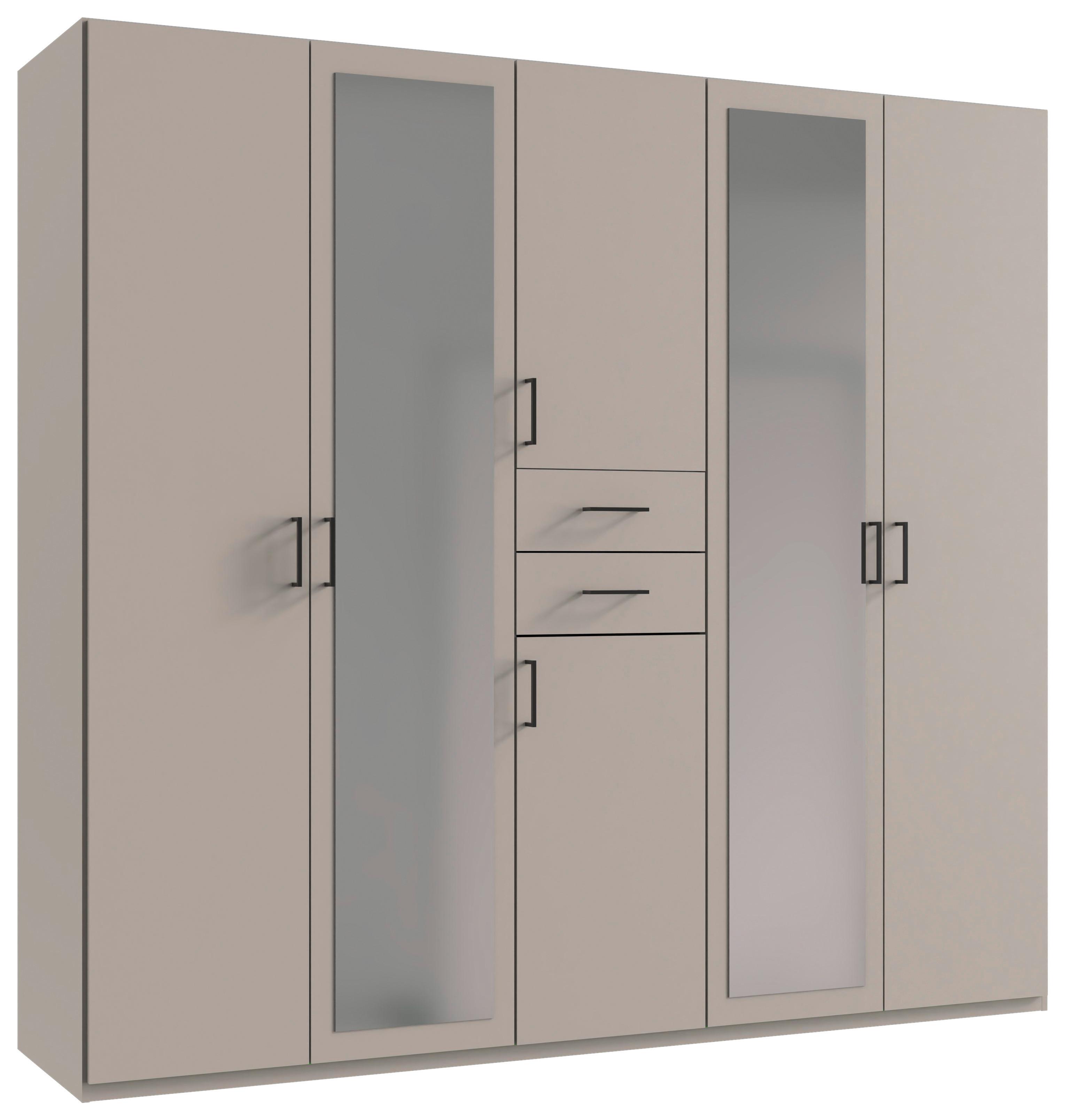 SKRIŇA S OTOČNÝMI DVERAMI DILLINGEN - čierna/kašmírová, Konventionell, kompozitné drevo/plast (225/208/58cm) - Mömax