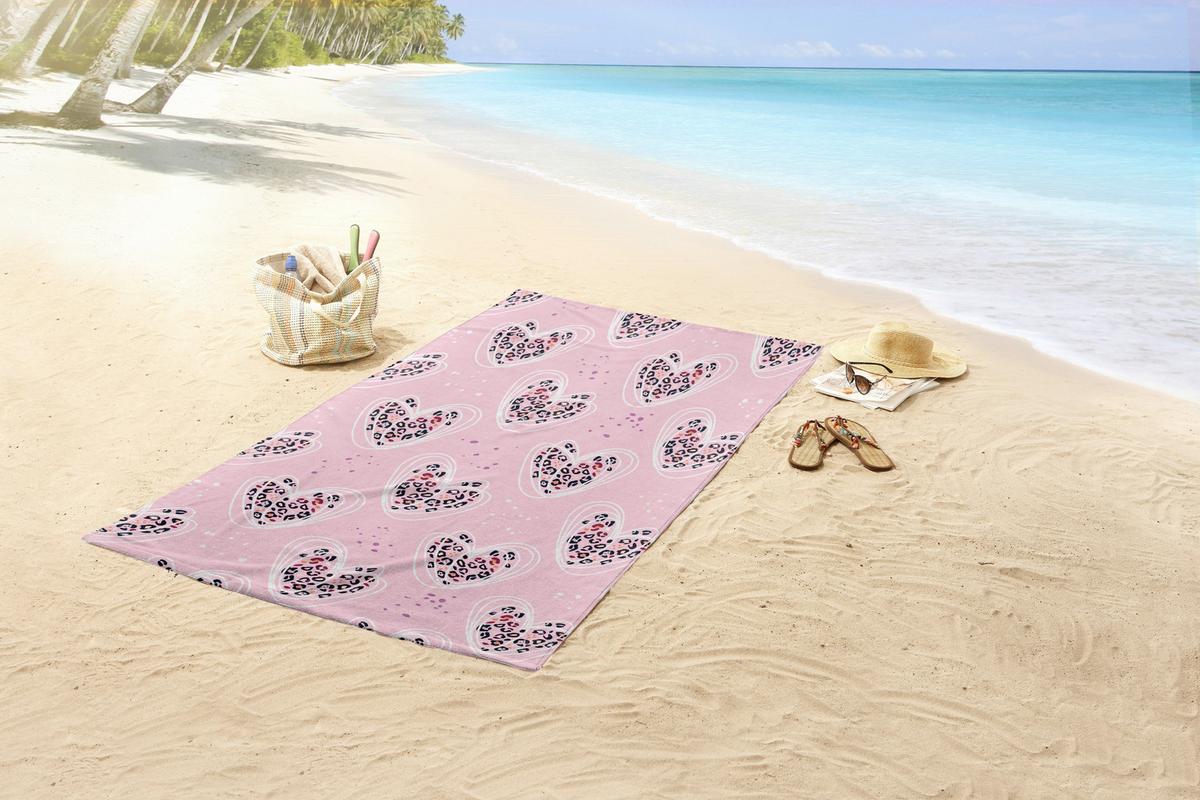 STRANDTUCH FEMKE - Hellrosa/Rosa, Basics, Textil (75cm)