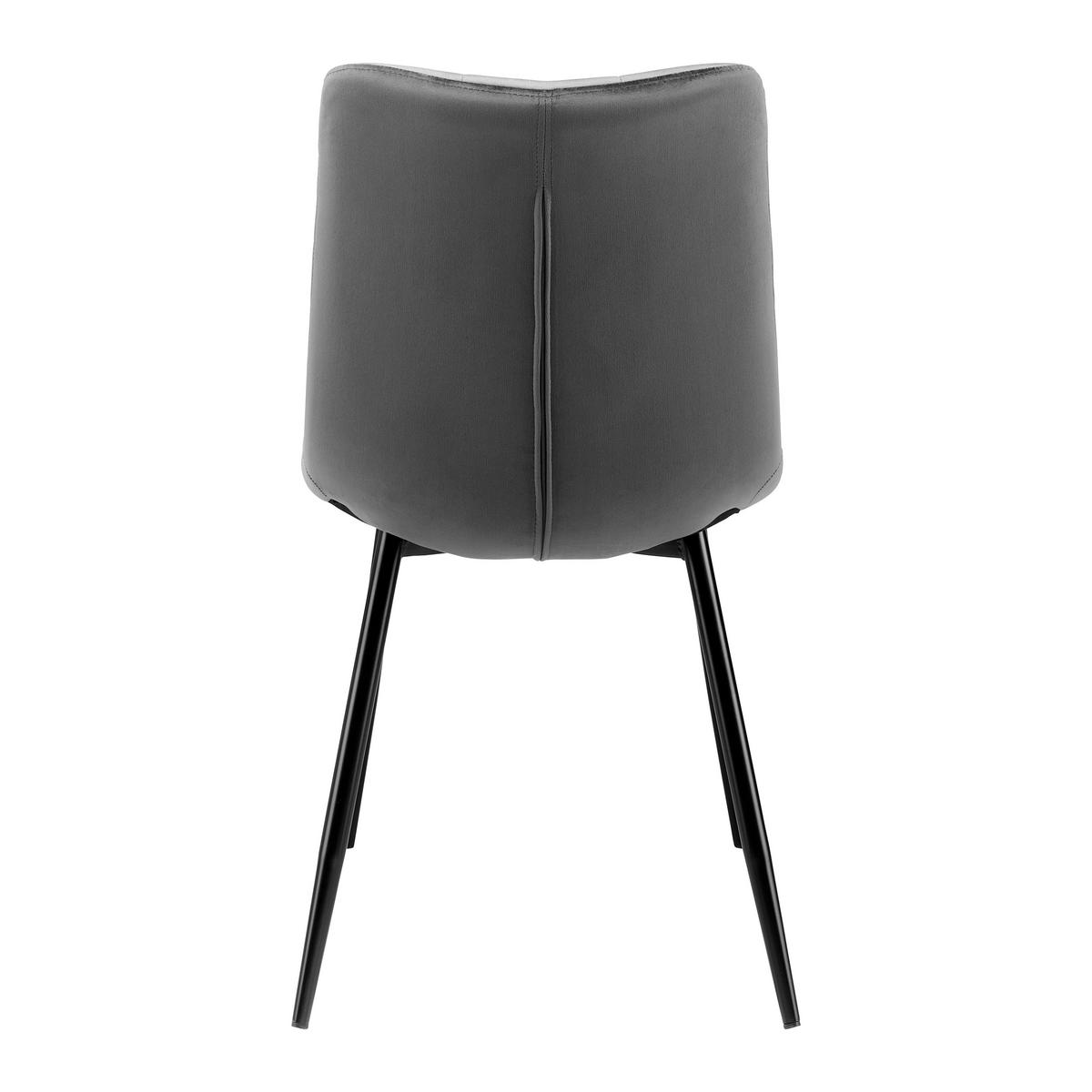 Elegantní židle SURI šedá - šedá/černá, Moderní, kov/dřevo (46/87/59cm) - Bessagi Home