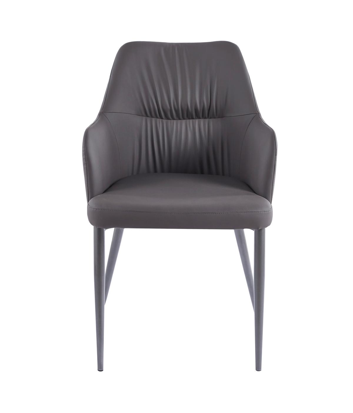 SADA ŽIDLÍ S PODRUČKAMI MERIT 125 - černá/antracitová, Moderní, kov/textil (55/88/64cm) - MID.YOU