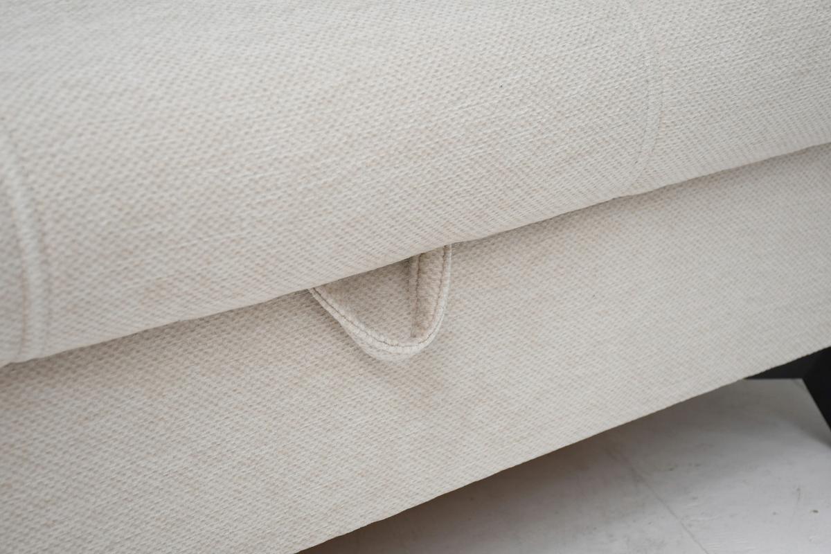 Rohová sedačka SIERRA, pravá, béžová žinylka MIU - černá/béžová, Moderní, kov/textil (181/230cm) - Mömax