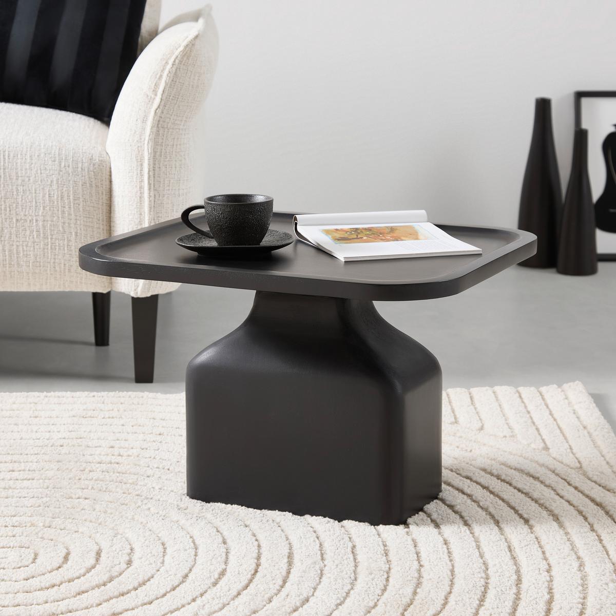 Odkládací stolek Noir, š: 50cm - černá, Moderní, dřevo (50/35/45cm) - Premium Living