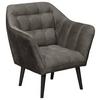 Polstersessel Mit Armlehnen Max Stoffbezug Anthrazit - Anthrazit/Schwarz, MODERN, Holzwerkstoff/Textil (84/87/70cm) - MID.YOU