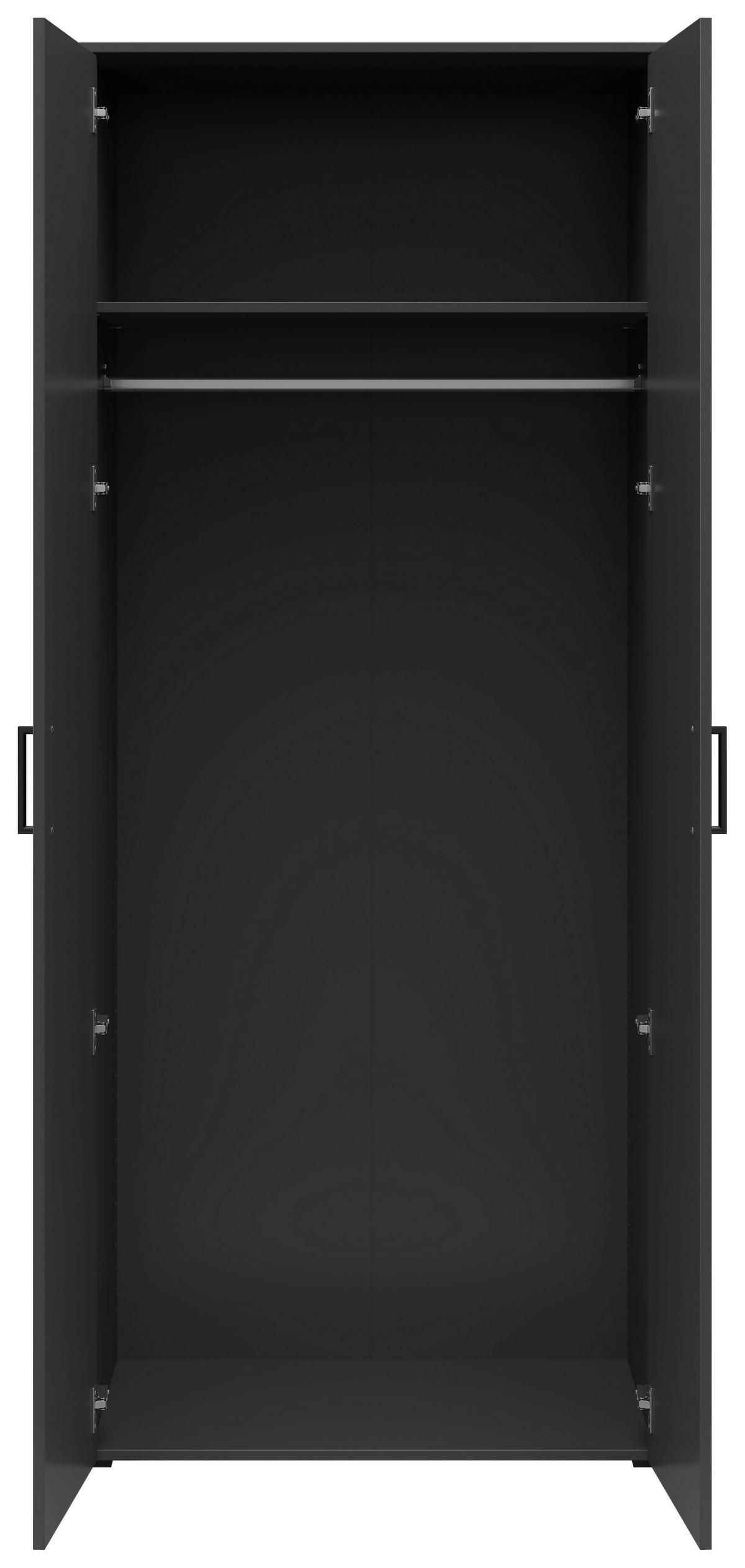 Szekrény Multistauraum - grafitszürke, Modern, faalapú anyag (80/195/52cm) - Carryhome