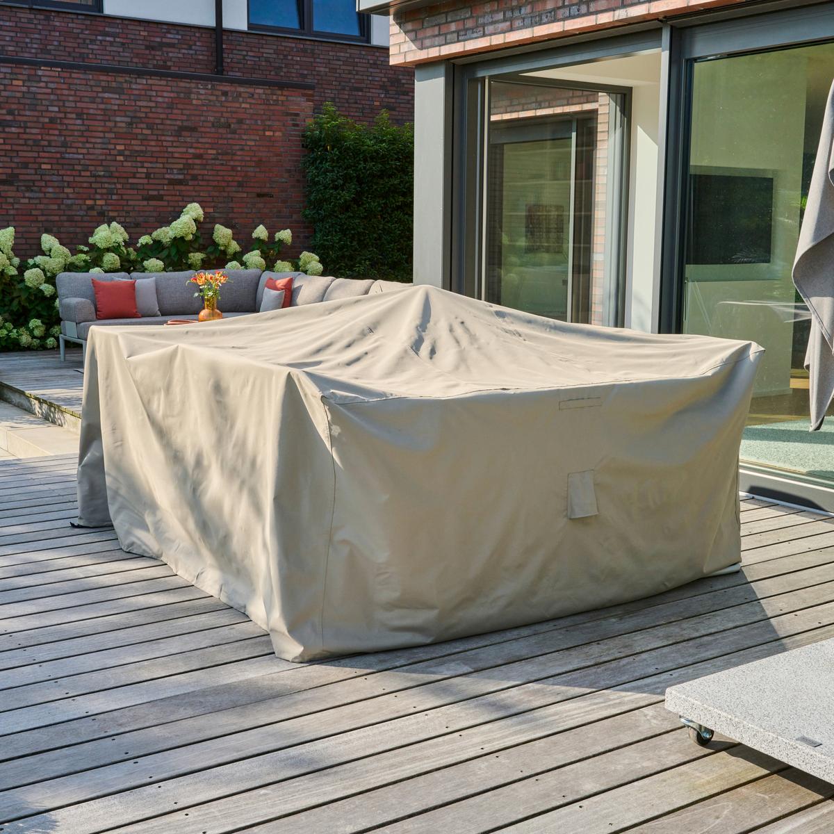 Schutzhülle Plus Sitzgruppen Schutzhülle - Beige, MODERN, Kunststoff (150/100/240cm) - Siena Garden