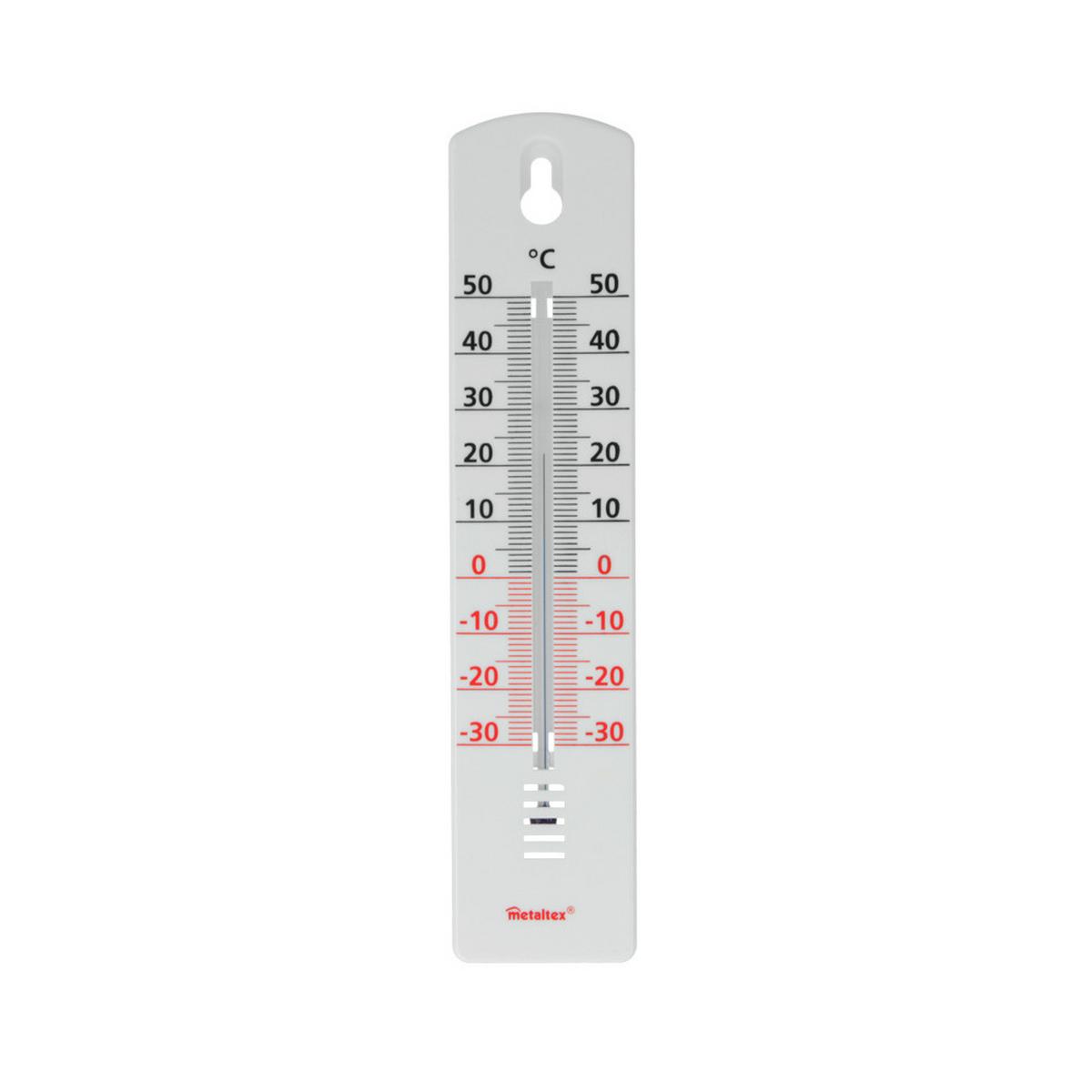 Thermometer 298000080 Petar - Weiß, Basics, Kunststoff (4,3/20/0,9cm) - Metaltex
