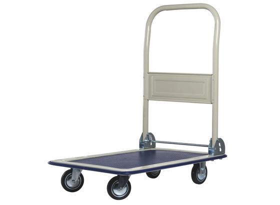 Transportwagen Kinzo - Blau/Weiß, MODERN, Kunststoff/Metall (75/50/82cm) Transportwagen Kinzo - Blau/Weiß, MODERN, Kunststoff/Metall (75/50/82cm)