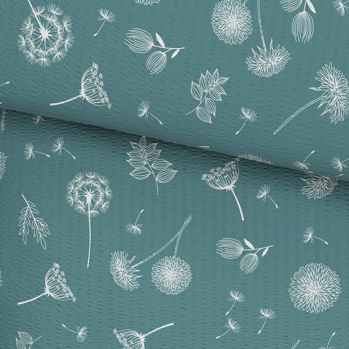 Posteľná bielizeň Pusteblume, 70/90 140/200cm - modrá, Konventionell, textil (140/200cm) - Modern Living