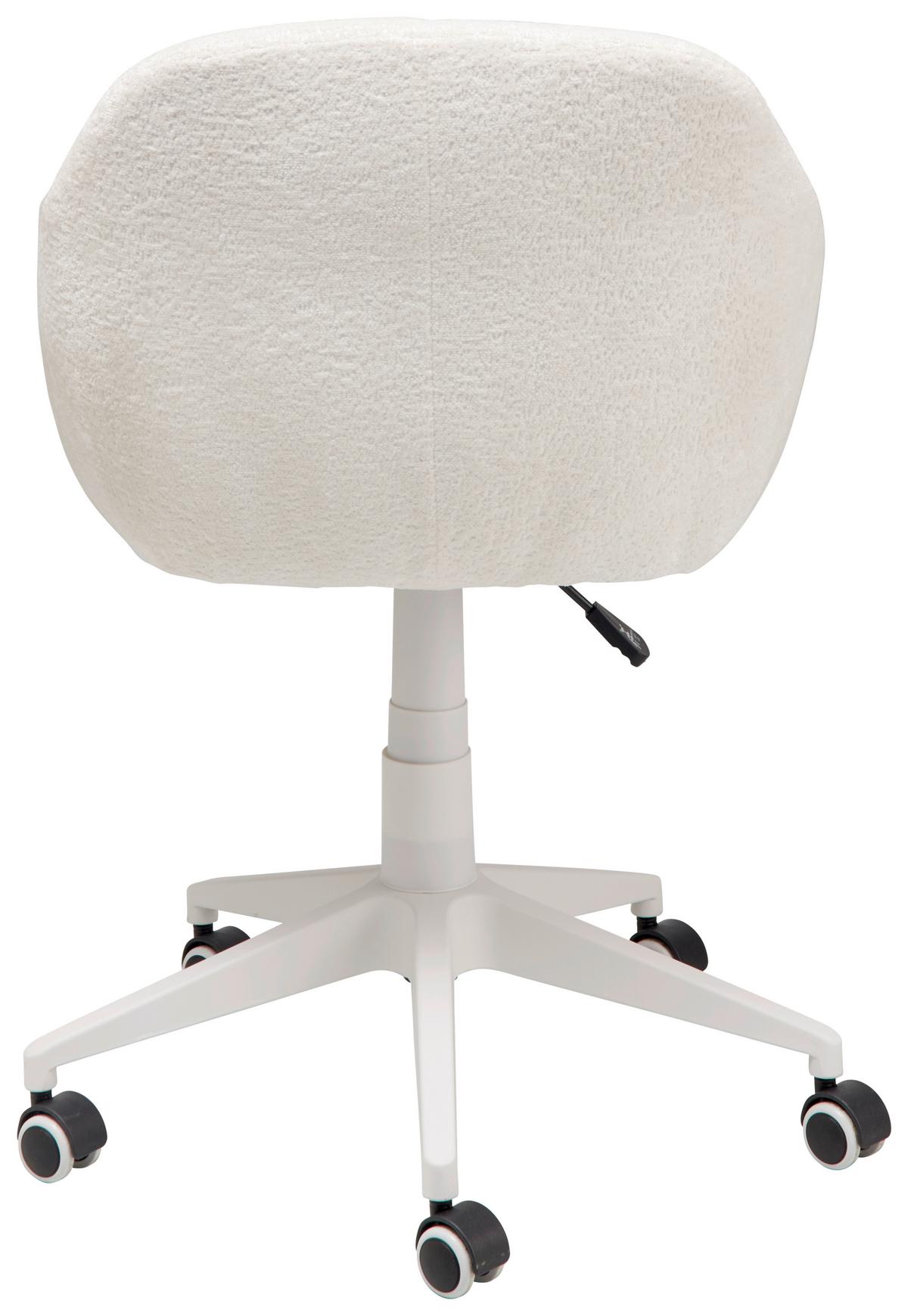 Drehstuhl Portland - Weiß, LIFESTYLE, Kunststoff/Textil (57/82-92/60cm) - MID.YOU