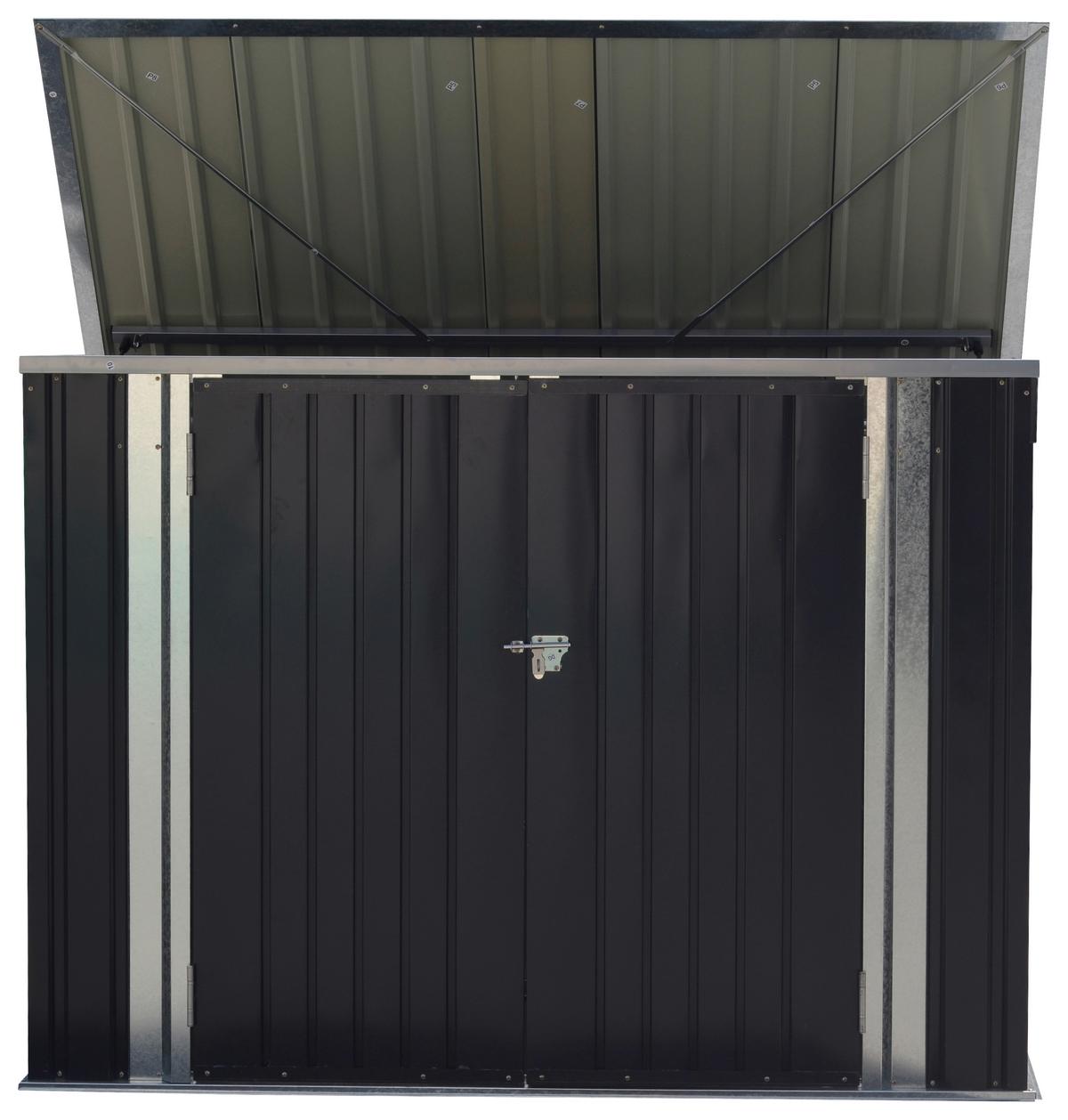 Geräteschrank Robus - Anthrazit, MODERN, Metall (176/130/105cm) - Homezone